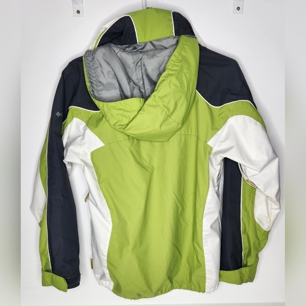 Columbia Spring/Fall Jacket, Size Small, grey/white/green - Picture 5 of 8